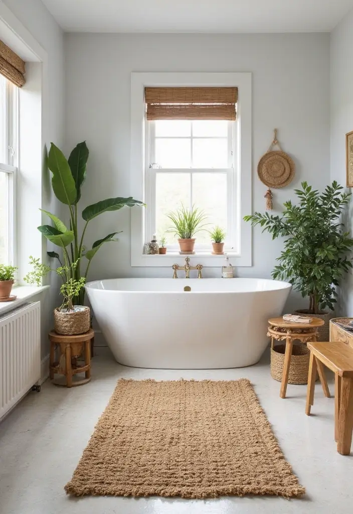 29 Bathroom Runner Rug Ideas That Tie The Room Together - 1. Sustainable Sisal Rugs 1