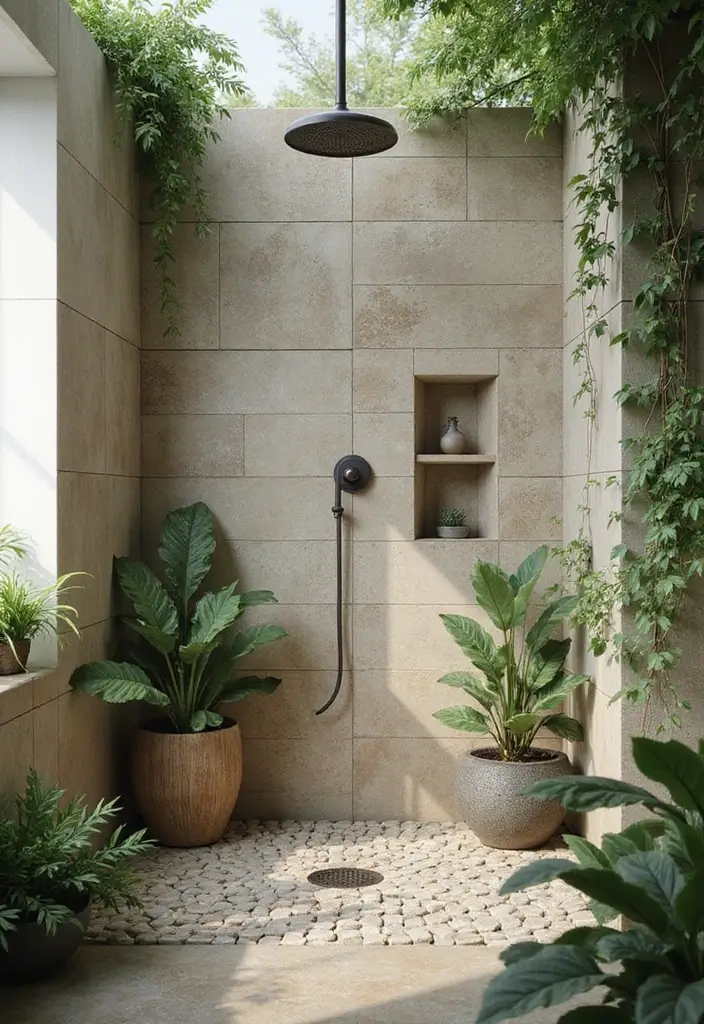 29 Bathroom Shower Tile Ideas That Feel Modern - 18. Biophilic Design Tiles 1