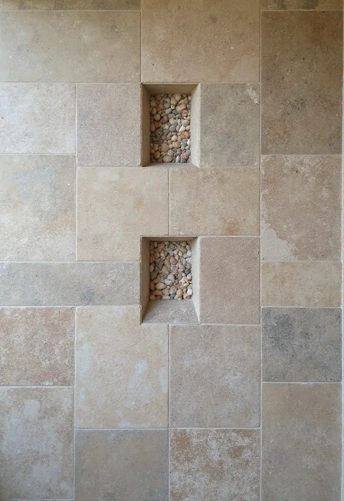 29 Bathroom Shower Tile Ideas That Feel Modern - 4. Sustainable Stone Tiles 1
