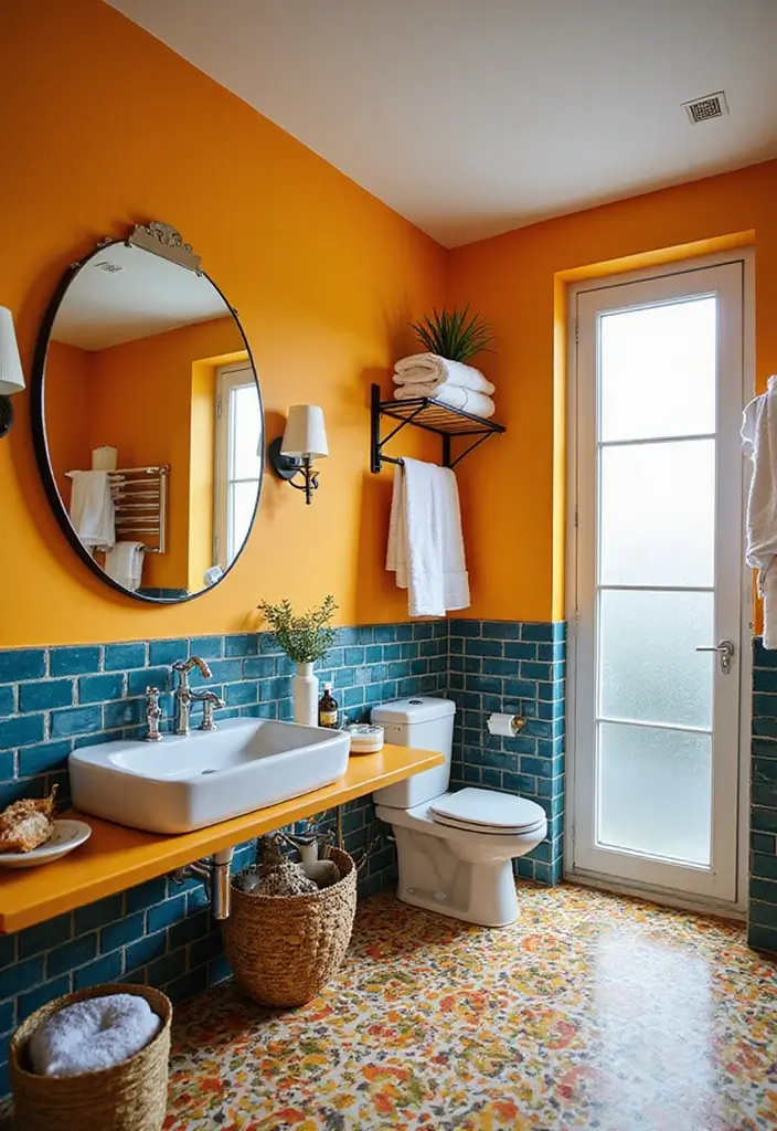 29 Ensuite Bathroom Ideas Master Bedrooms With Luxury Touch - 5. Bold and Bright 1