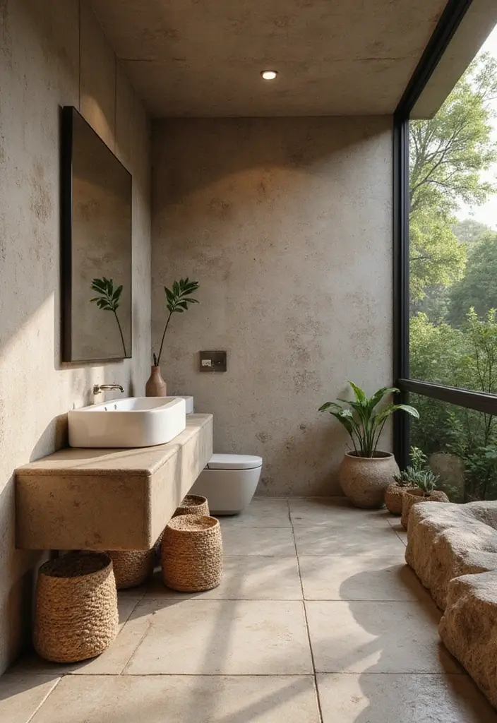 29 Ensuite Bathroom Ideas Master Bedrooms With Luxury Touch - 9. Earthy Tones and Textures 1
