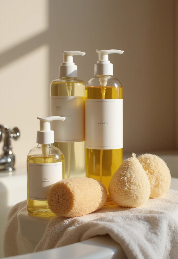 29 Modern French Country Bathroom Ideas That Feel Romantic - 28. Soothing Bathing Essentials 1