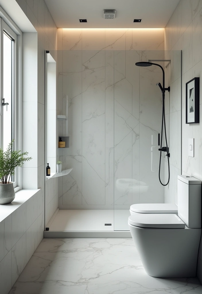 29 Modern Gray Bathroom Designs That Feel Sophisticated - 19. Integrated Technology 1
