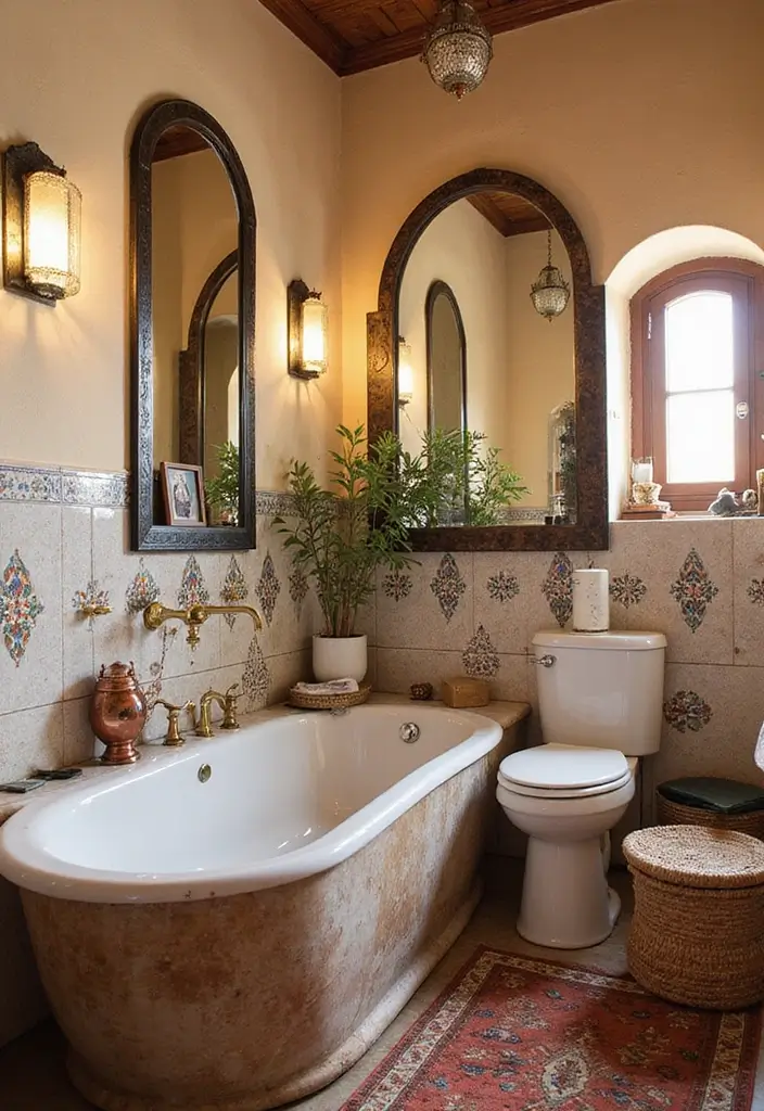 29 Moroccan Style Bathroom Designs Full Of Detail - 25. Personalized Touches 1