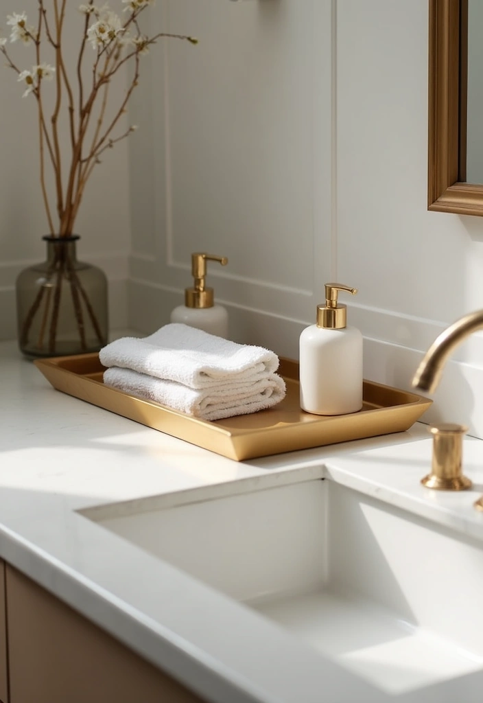 29 Towel Display In Bathroom Ideas That Look Boutique - 8. Towel Display Trays 1