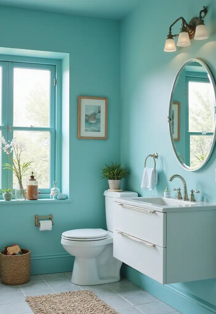 29 Under The Sea Bathroom Ideas For Kids And Adults - 1. Color Palette of the Ocean 1