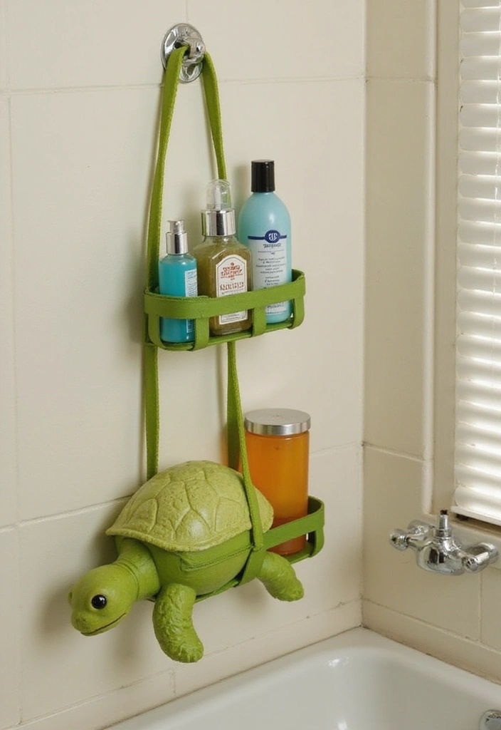 29 Under The Sea Bathroom Ideas For Kids And Adults - 14. Marine Life Shower Caddies 1