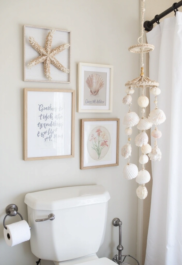 29 Under The Sea Bathroom Ideas For Kids And Adults - 17. DIY Seashell Decorations 1