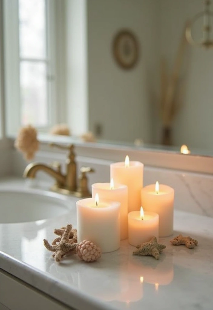 29 Under The Sea Bathroom Ideas For Kids And Adults - 19. Coastal Scented Candles 1