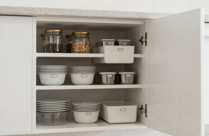 5 Kitchen Cabinet Organization Tips You Need Now 3 adjustable shelves maximize storage efficiency