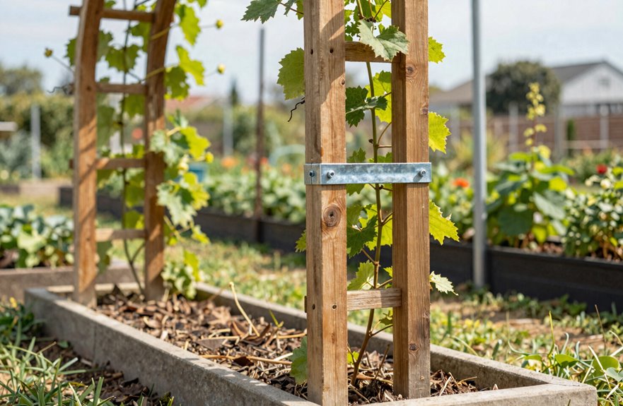 How to Make a Trellis Arch (A Step-by-Step Guide) 4 attach arch to various foundations