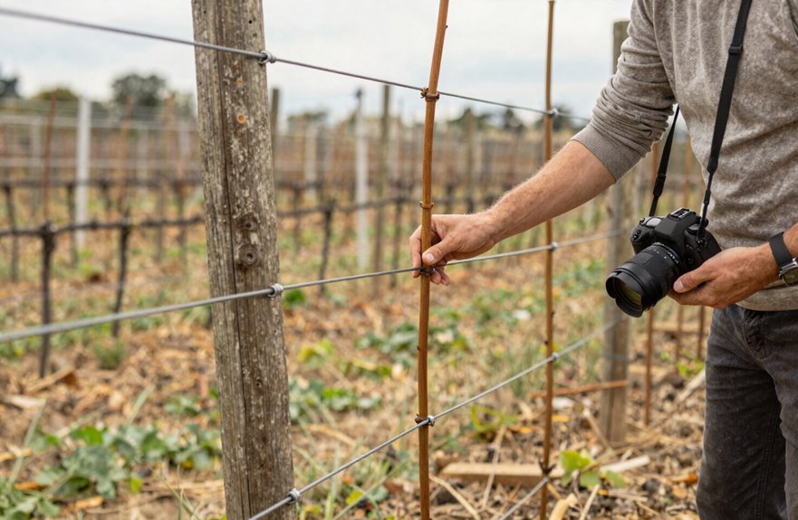 cane pruning cordon establishment