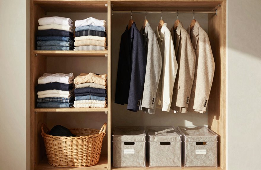 5 Ways to Store Clothes Without a Closet 1 capsule wardrobe in two hours