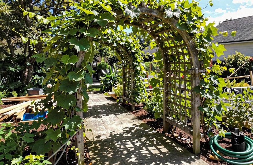 How to Make a Trellis Arch (A Step-by-Step Guide) 2 cattle panel arch costs