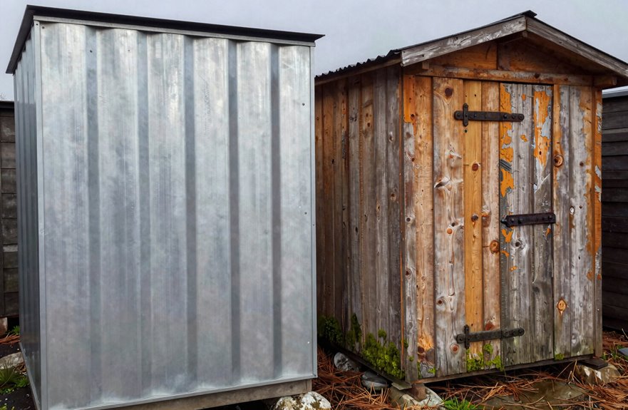 climate driven shed material choice matters