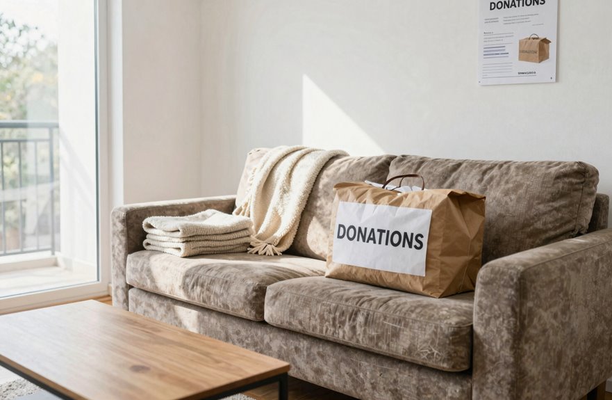 couch donation acceptance prep pickup