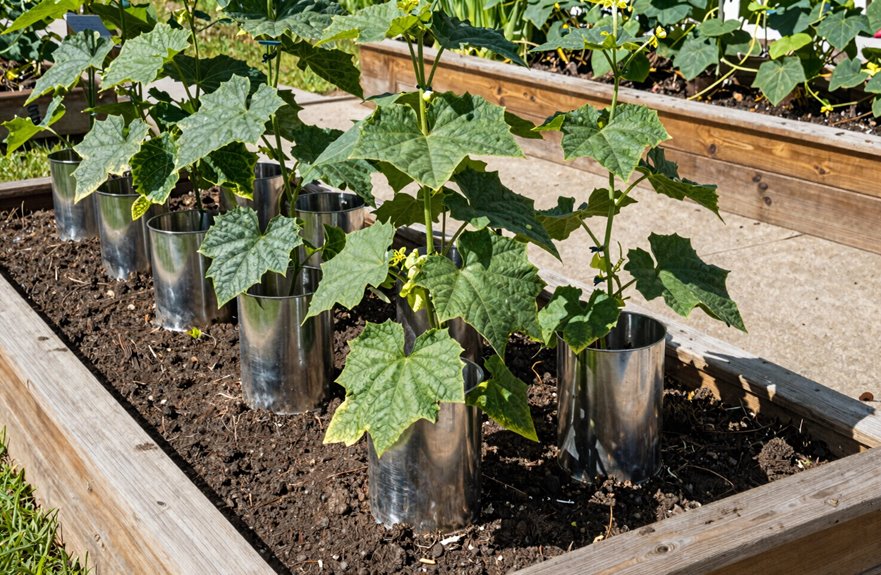 cucumbers need sturdy vertical support