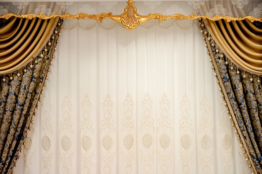 curtain style with tabs