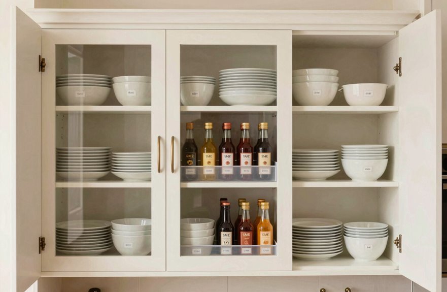 5 Kitchen Cabinet Organization Tips You Need Now 1 decluttered cabinets reveal order