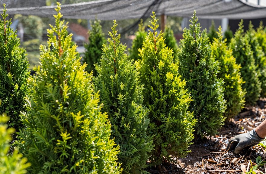 deep watering and mulch protection plan