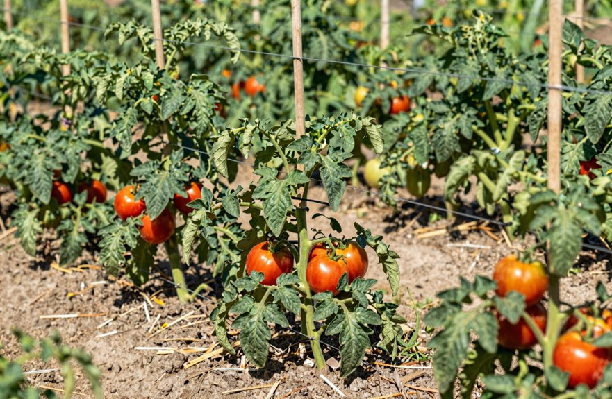 7 Best Ways to Support Tomato Plants - A Complete Guide 5 florida weave supports tall tomatoes