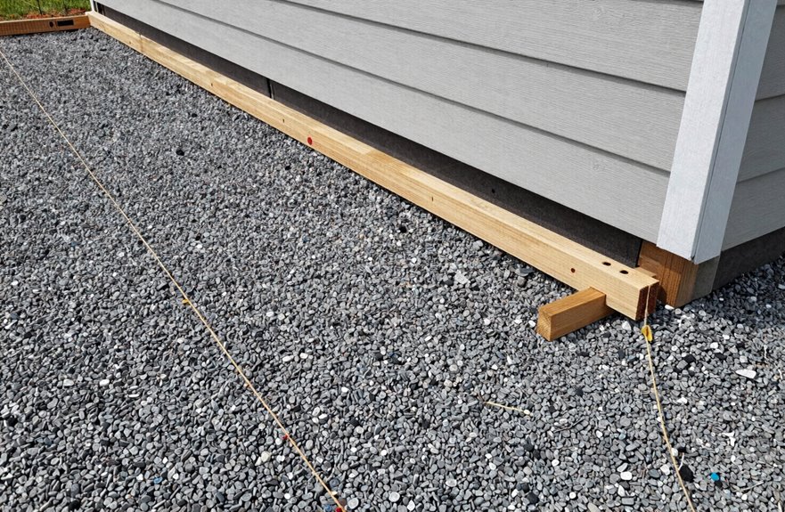 How to Build a Shed Ramp for a Riding Lawn Mower in 10 Steps 4 four cubic yards gravel base