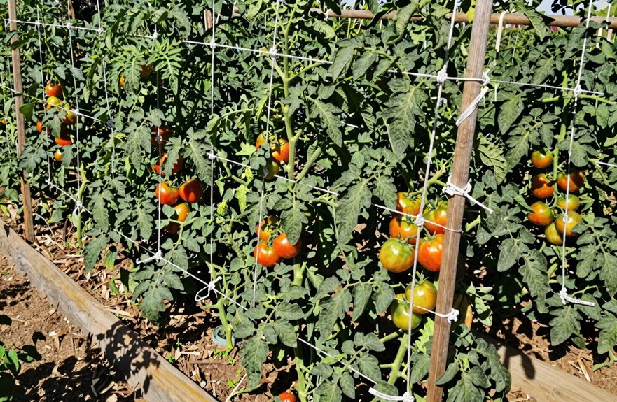 7 Ways to Support Tomato Plants Without Cages 5 indeterminate vines on arches