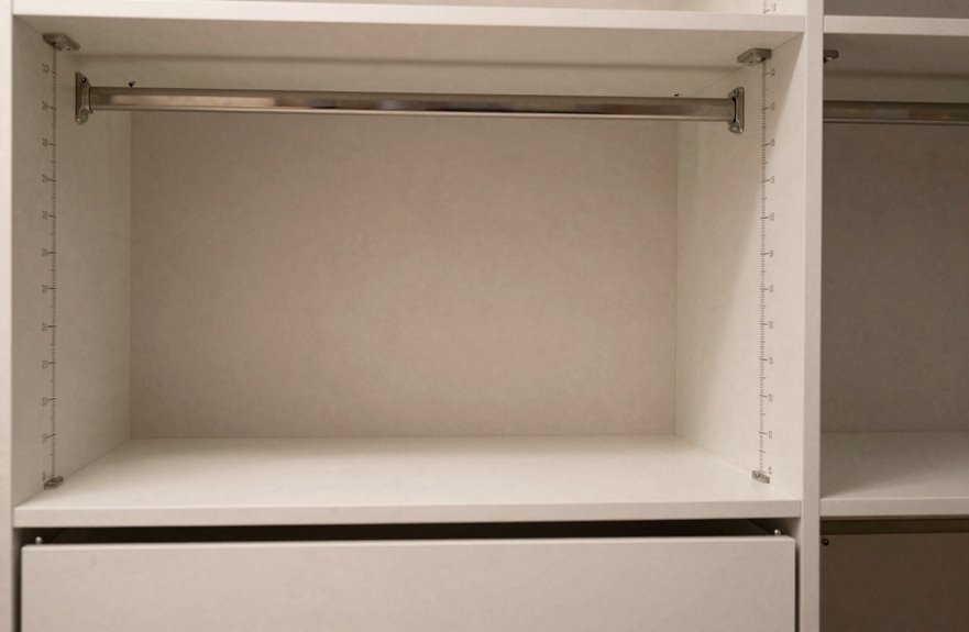 How to Set Standard Closet Shelving Heights 2 know closet height by type