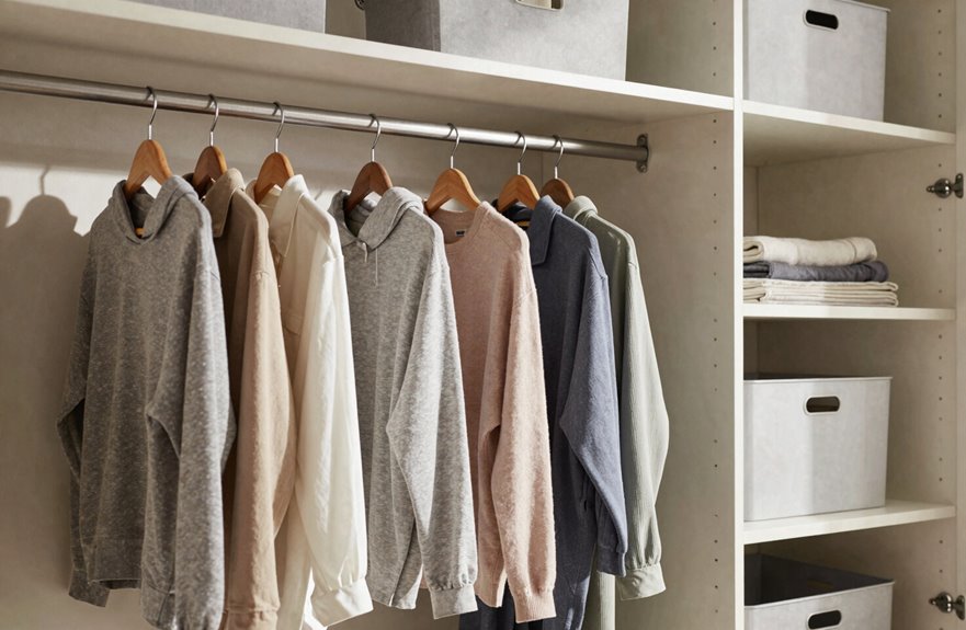 5 Ways to Store Clothes Without a Closet 2 open hanging ikea wardrobe system