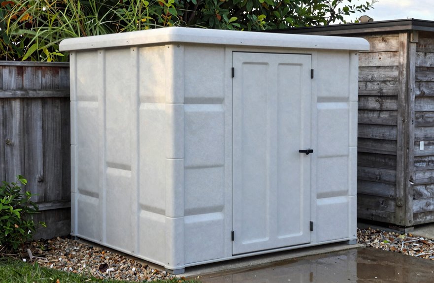 Are Plastic Sheds Better Than Wood? 4 plastic sheds lighter frames wind risks
