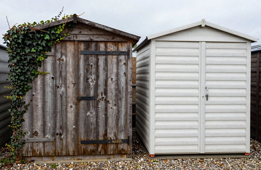 Are Plastic Sheds Better Than Wood? 3 plastic vs wood shed longevity and care requirements