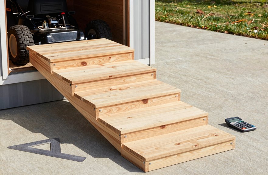 How to Build a Shed Ramp for a Riding Lawn Mower in 10 Steps 2 ramp angle for mowing safety