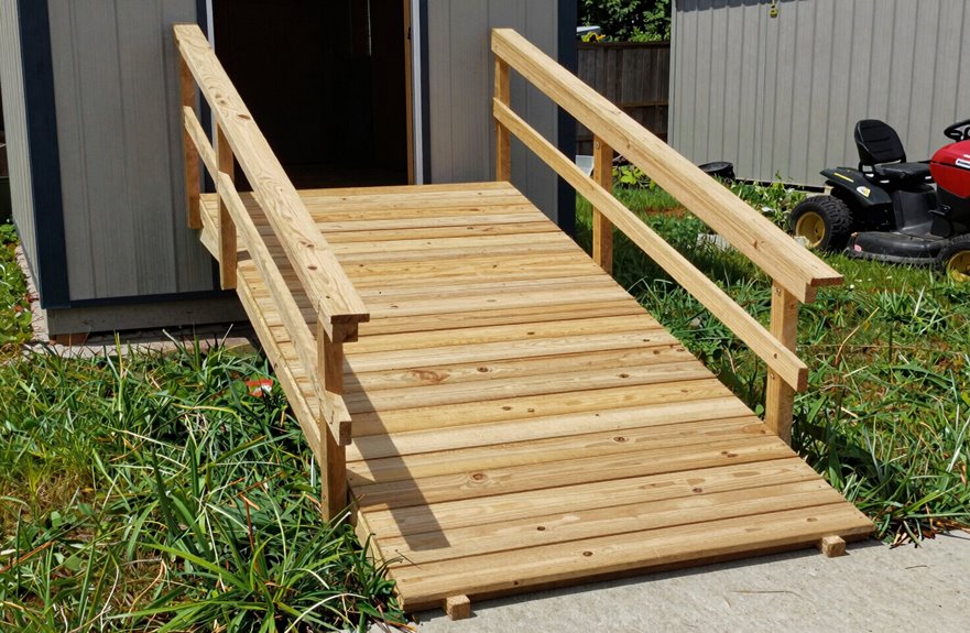How to Build a Shed Ramp for a Riding Lawn Mower in 10 Steps 1 ramp slope and shed leveling details for mower access