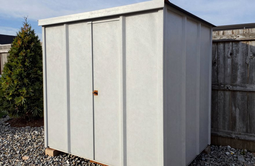 resin sheds require less upkeep