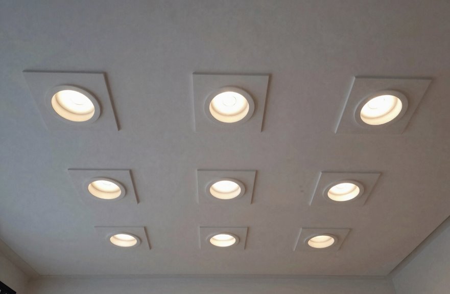 What Are the Different Types of Recessed Lighting? 5 round square flangeless trims