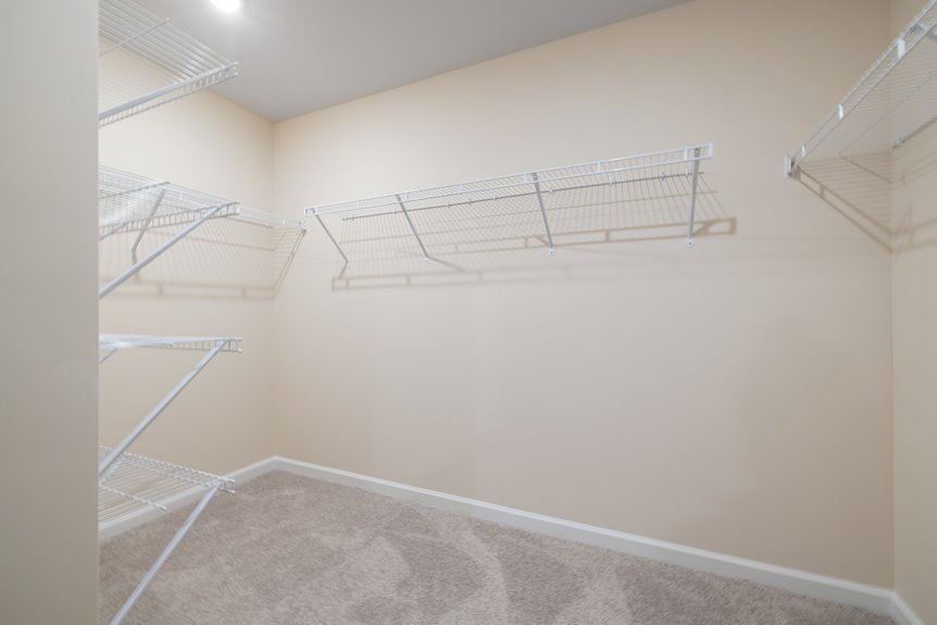 standard closet shelving height guidelines