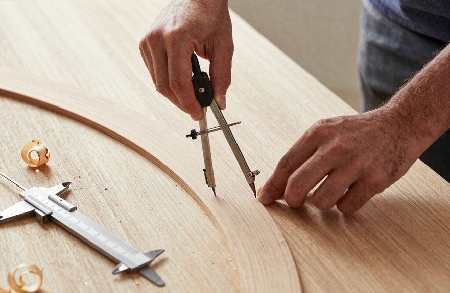 How to Build an Archway in 5 Steps 2 tracing and cutting plywood arch corners