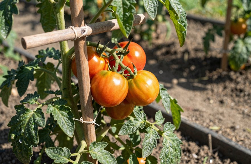 7 Best Ways to Support Tomato Plants - A Complete Guide 4 trellis trained indeterminate tomatoes flourishing