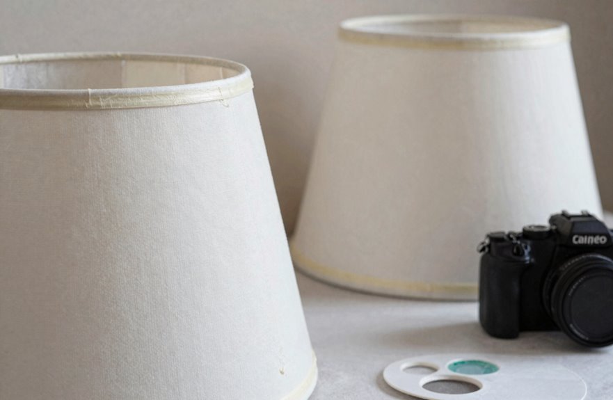 Can You Paint Lamp Shades? 2 wash tape prime coat dry