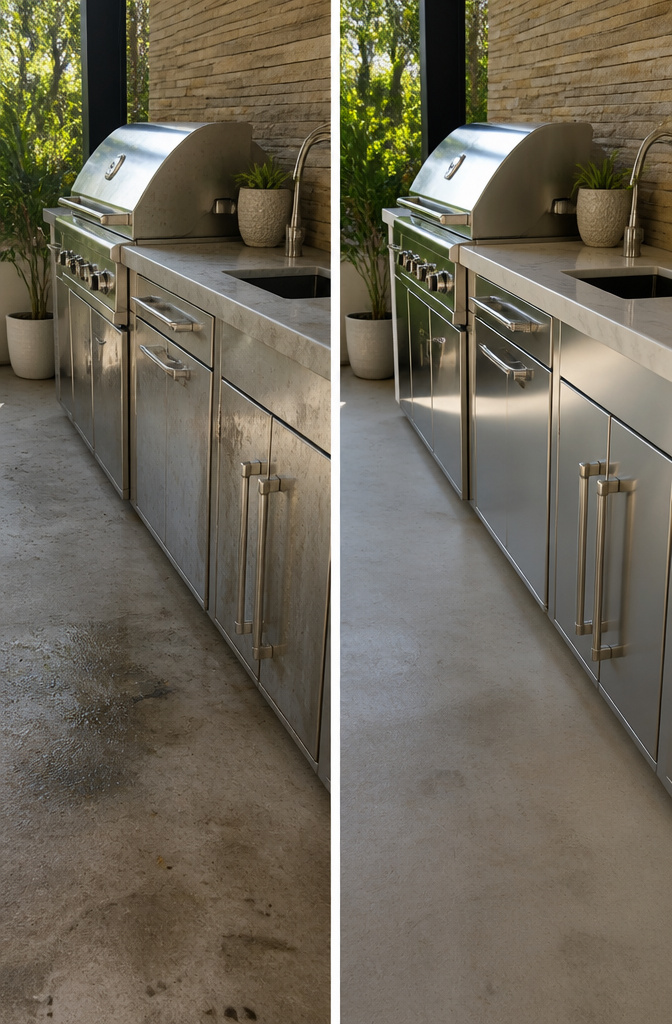 Image showing durable outdoor kitchen materials and finishes.